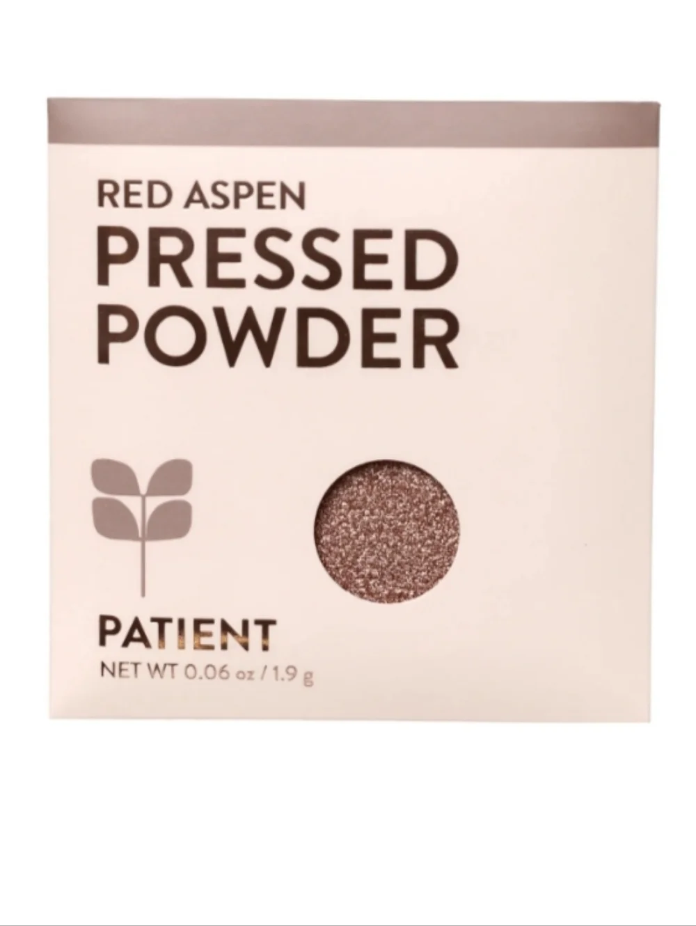Red Aspen Pressed Powder Eyeshadow - Patient (Shimmery Taupe)